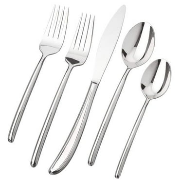 Ginkgo International Madison 20-Piece Flatware Set silver Service for 4 Ginkgo International Madison 20-Piece Flatware Set silver Service for 4